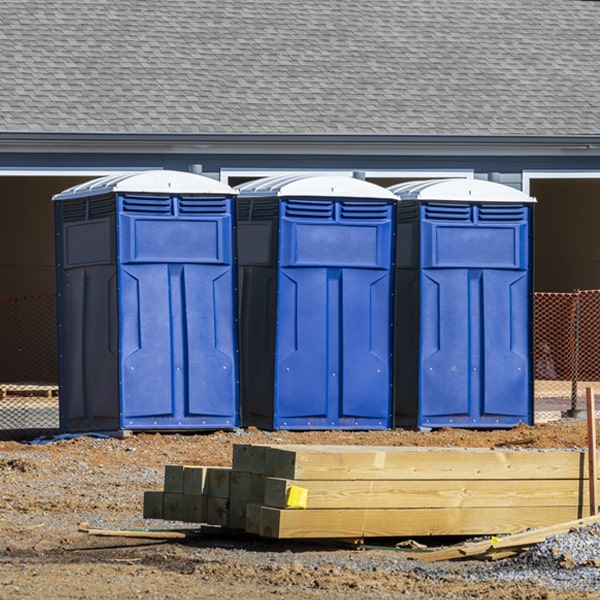 is there a specific order in which to place multiple porta potties in Adams Minnesota